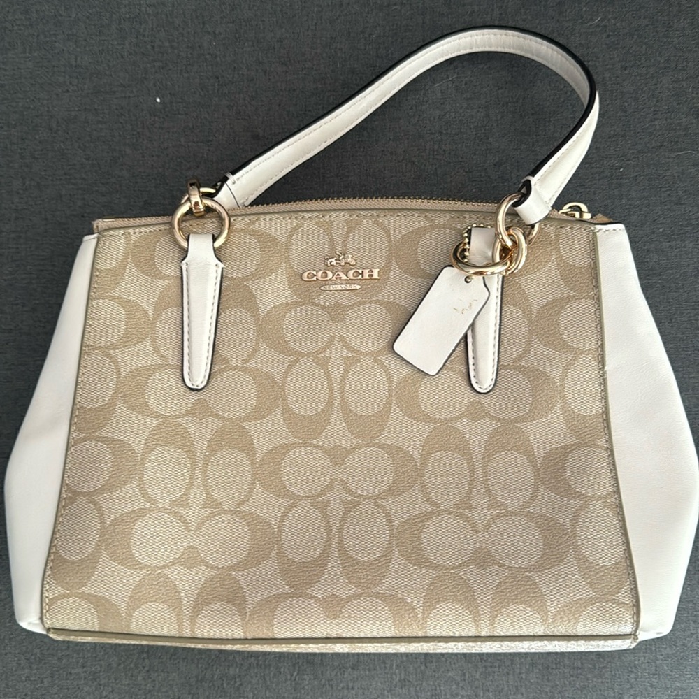 Coach handbag with crossbody strap